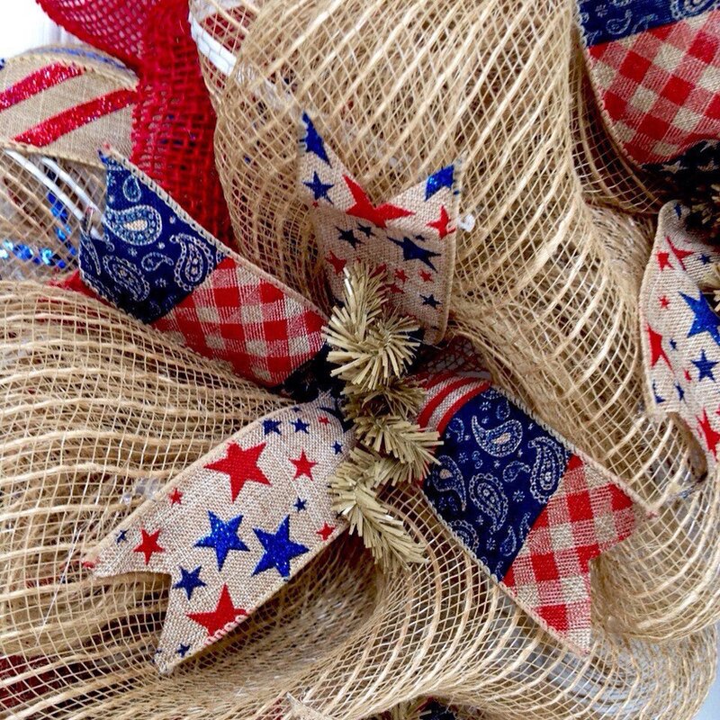 Americana Burlap on sale Wreath